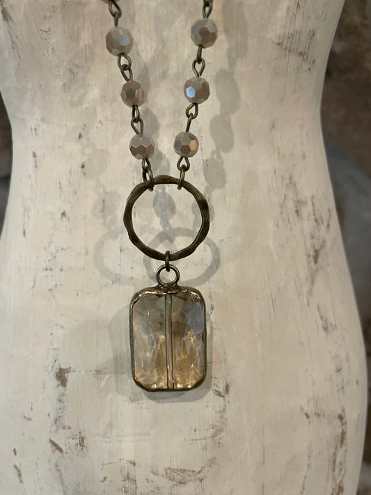 Ember Stone Pendant Necklace - CS2