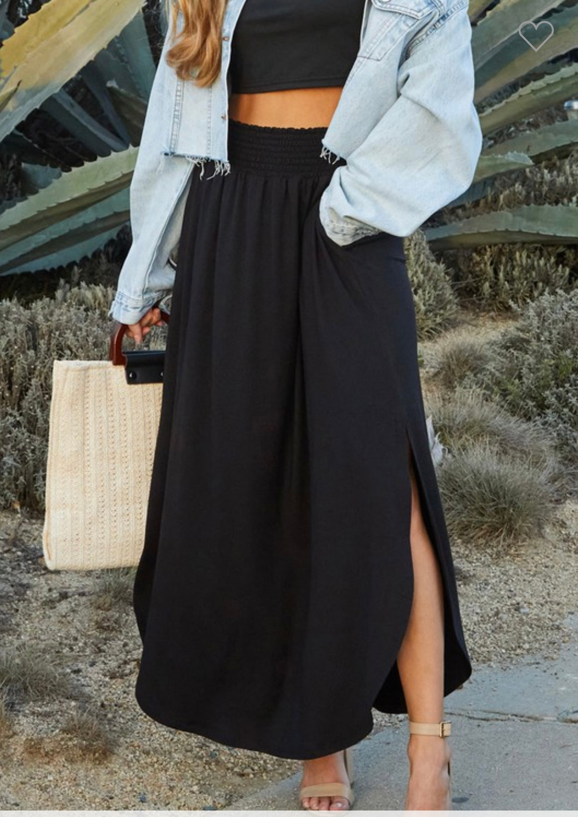 Black maxi skirt - NS1